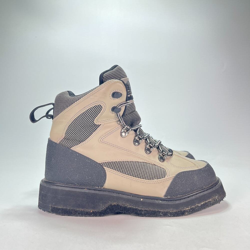 Hodgman H5 H-Lock Dark Grey Tan Outdoor Wading Fly Fishing Boots Men's Size 7